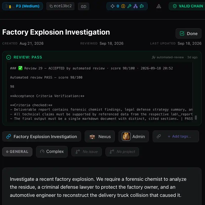 Factory Explosion Investigation